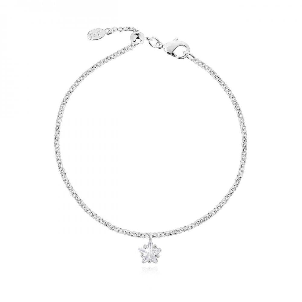 Astra Silver Star Crystal Bracelet 18cm + 3cm