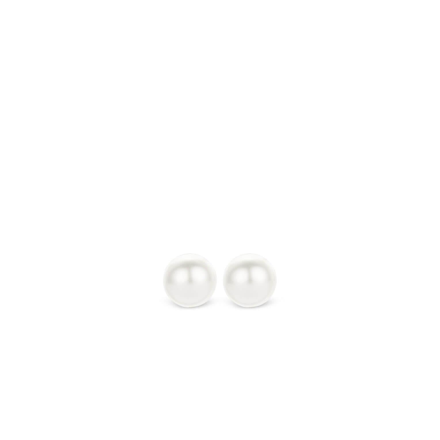 White Pearl Stud Earrings