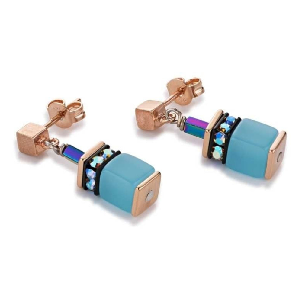 Geo Cube Stick Pin Earrings