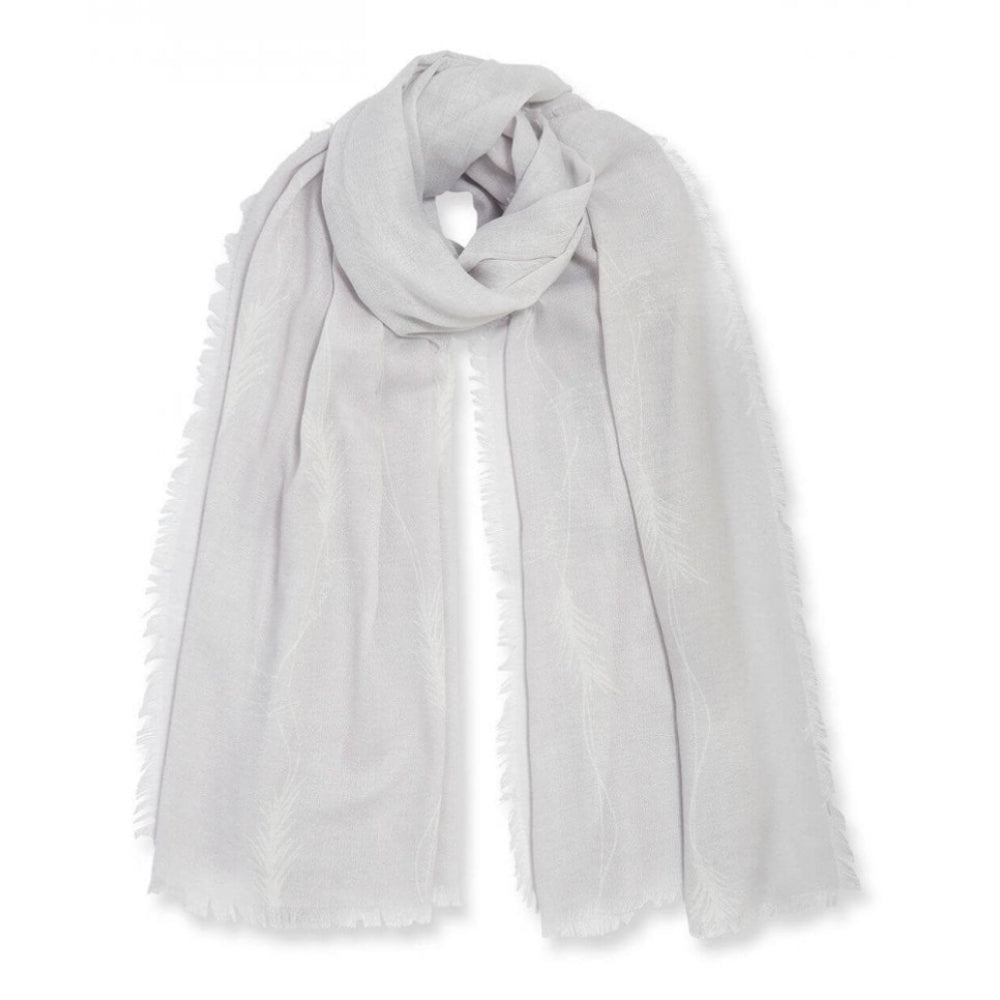 Sentiment Scarf | Float Away | Pale Grey| 184 X 86cm