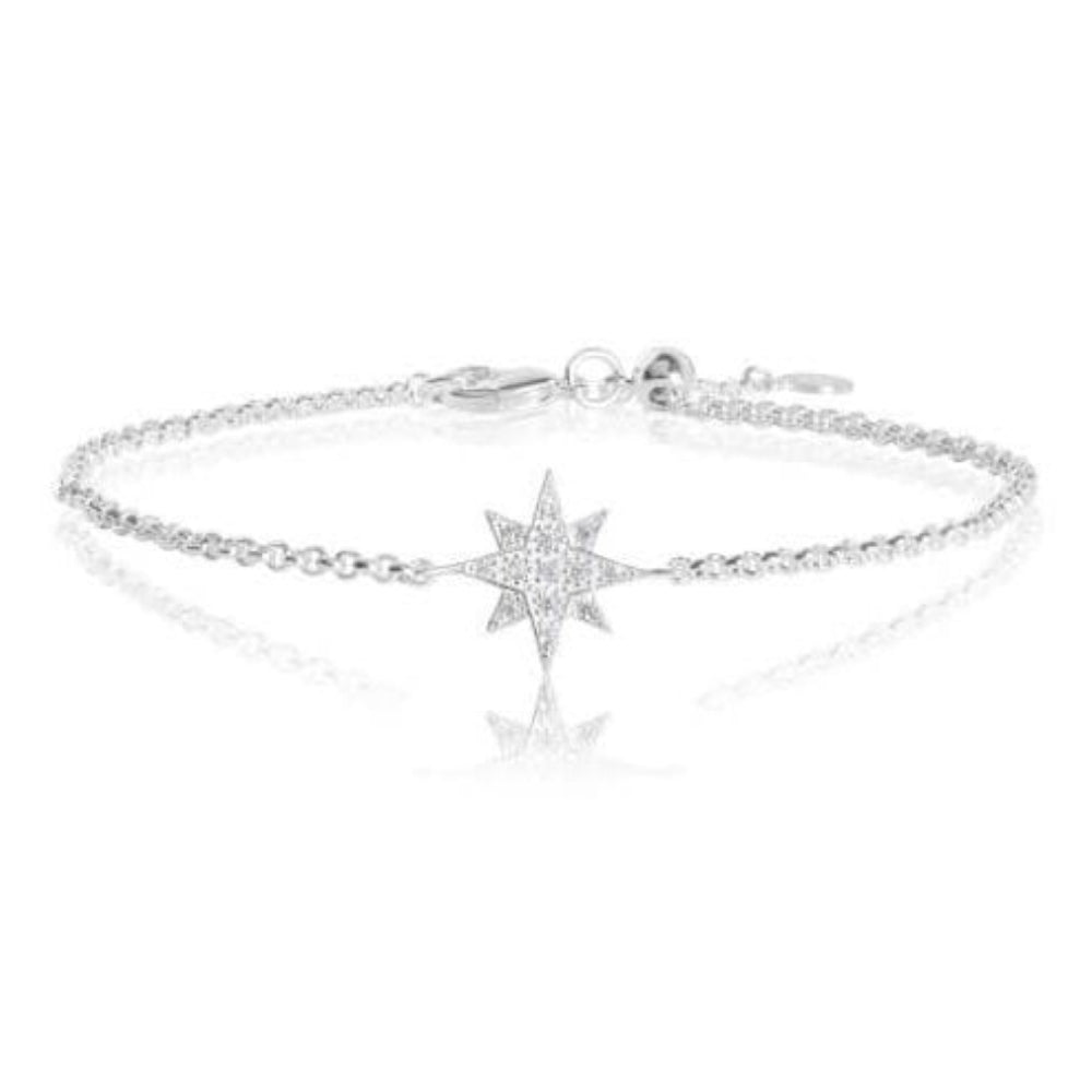 STERLING SILVER - BE BRILLIANT - Sterling Silver Bracelet