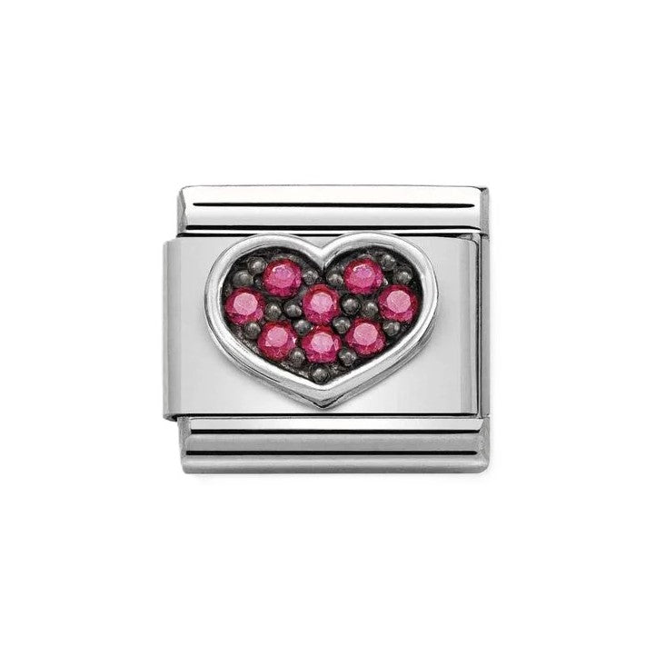 Composable Classic Symbols Heart Fuchsia CZ Link