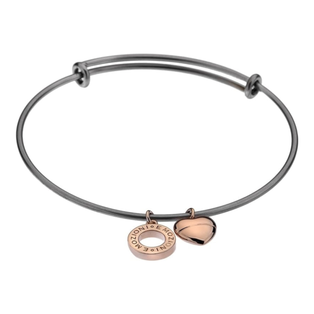 Emozioni Rose Gold Plate Bangle - Large