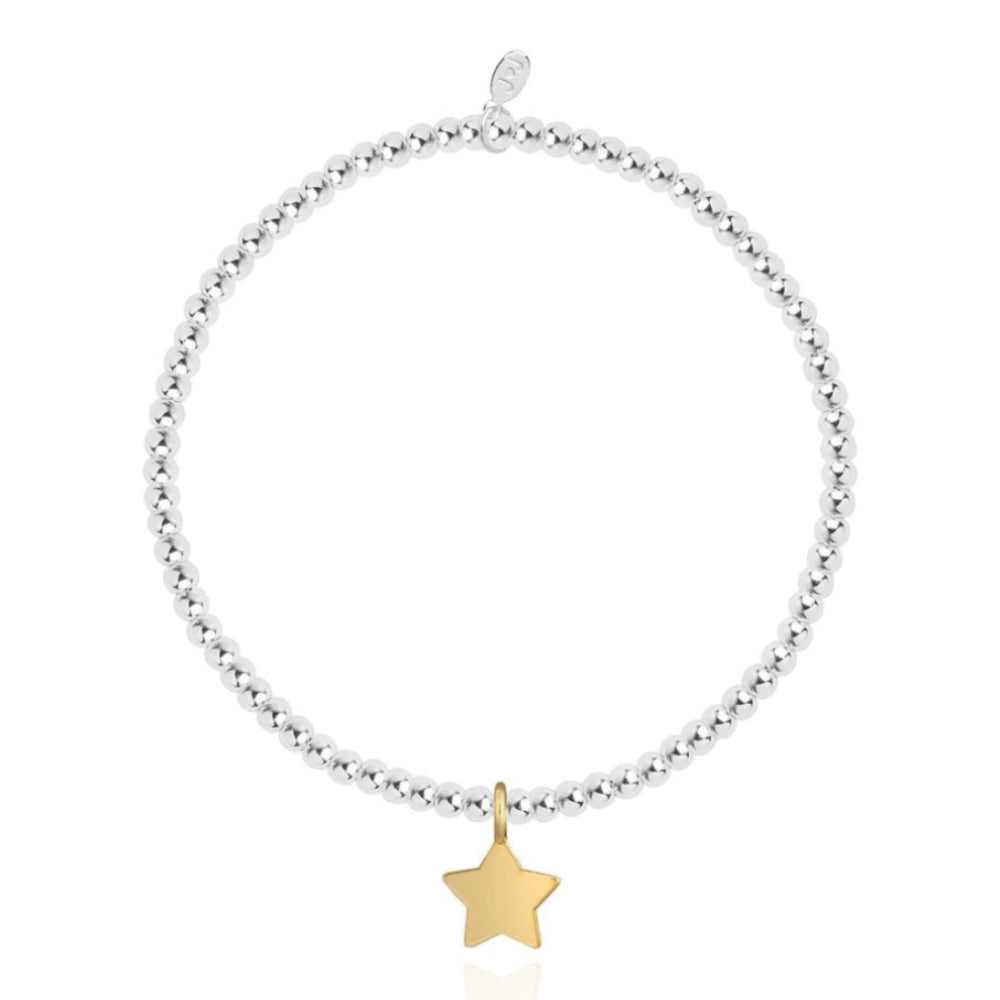 Occasion Gift Box - Christmas Wish - x3 Stacking Bracelets - Gold and Silver - 17.5cm Adjustable