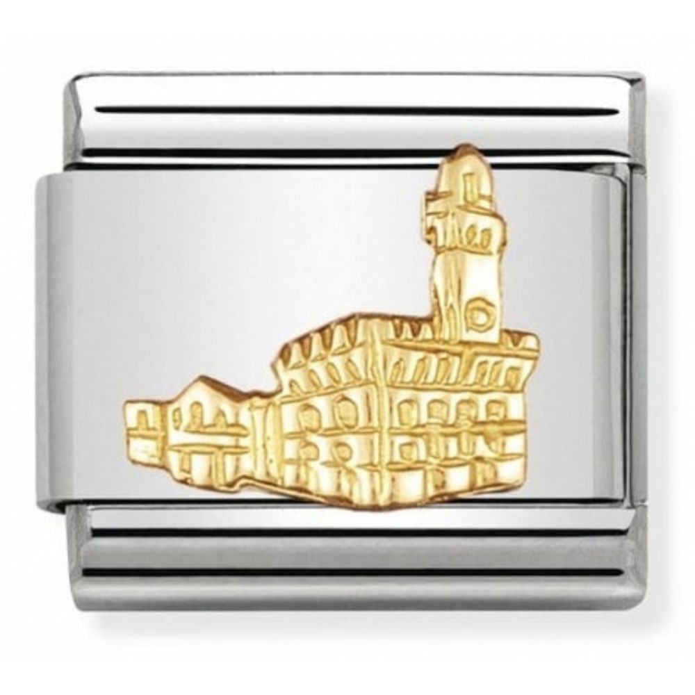 Classic Palazzo Vecchio In Stainless Steel With 18k Gold Charm