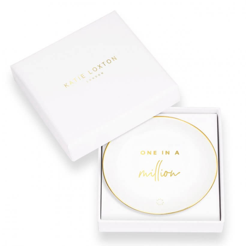 Round Trinket Dish | One In A Million | White