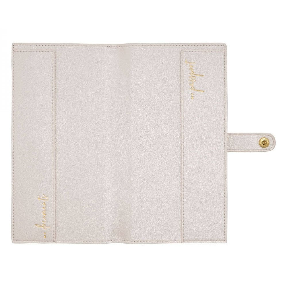 Travel Wallet | Paradise Please | Pearlescent White | 23 X 12cm