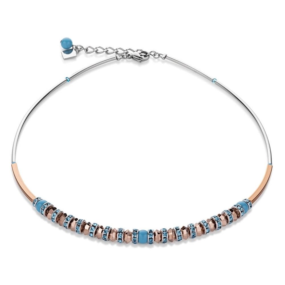 Turquoise Crystal Pearl Necklace