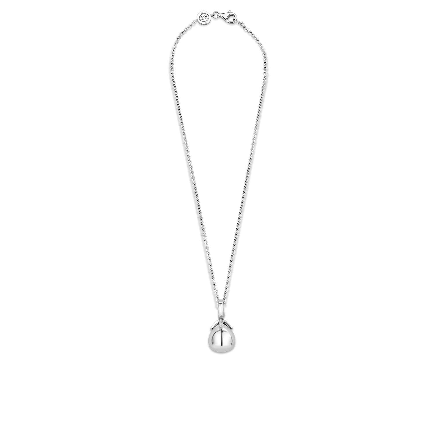 Cut Flowerbed Shape Pendant Necklace