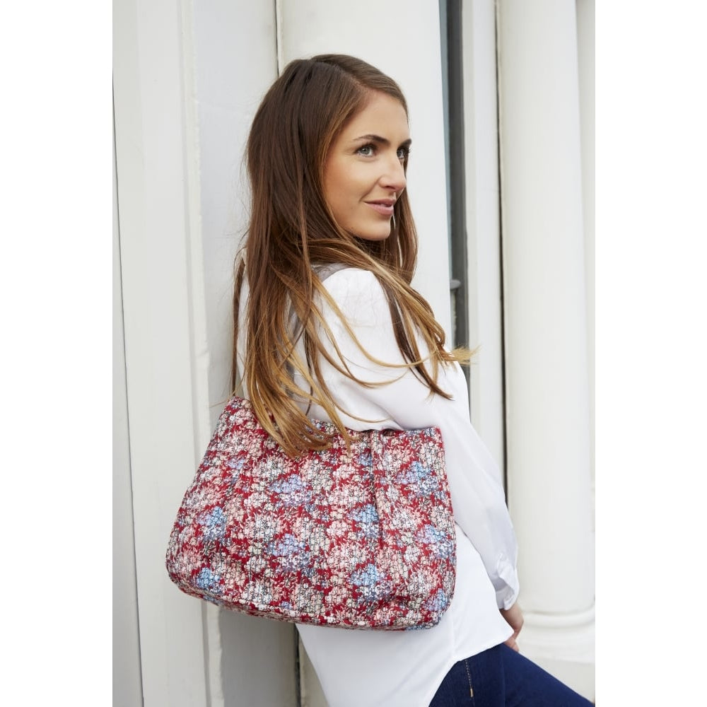 Red Stitched Freya Bag