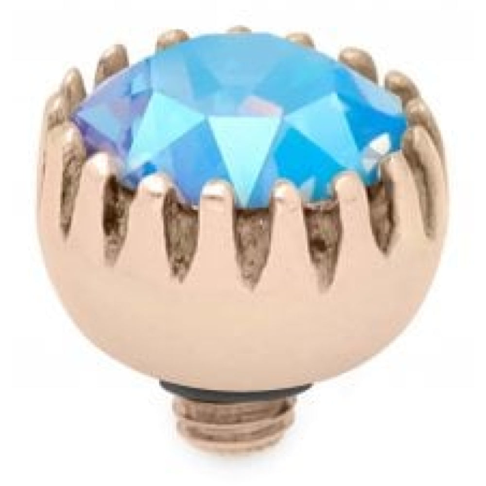 Light Sapphire Shimmer Crystal Interchangeable Top London (Rg/P)