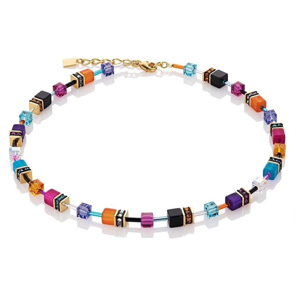 Multicolour Geo Cube Couture Necklace
