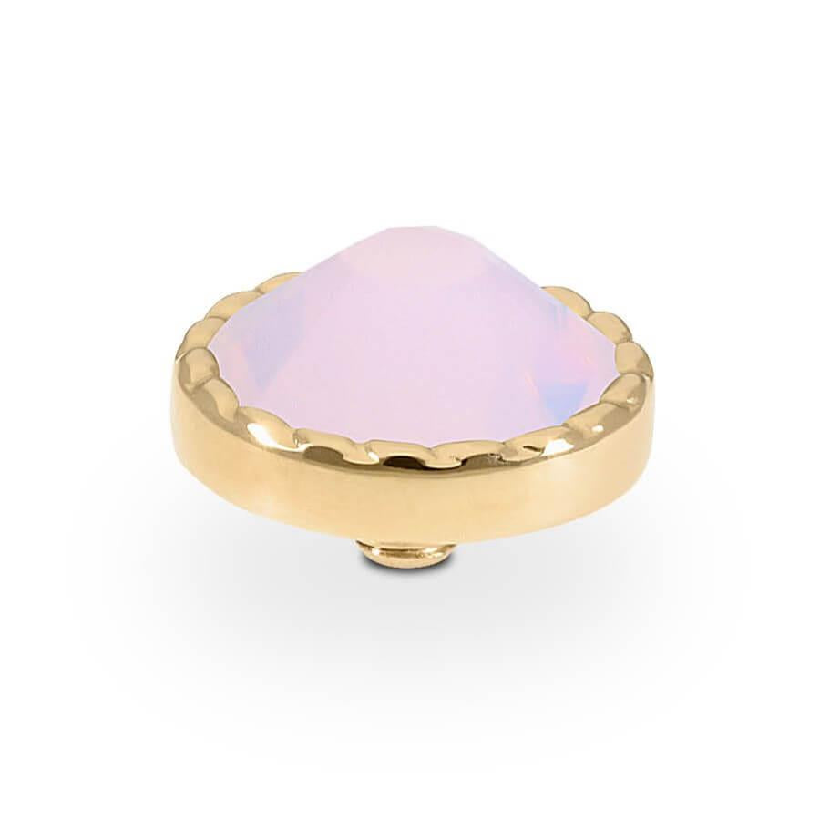 Bocconi Flat 9mm Rose Opal Top (G/P)