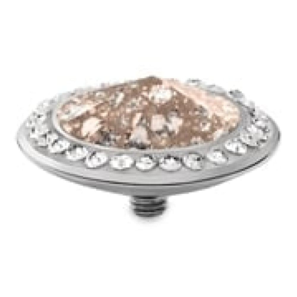 Famosa Tondo Deluxe 16mm Rose Patina In Stainless Steel Ring Top