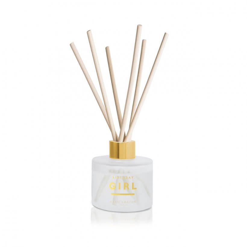 Sentiment Reed Diffuser | Birthday Girl | Grapefruit And Pink Peony