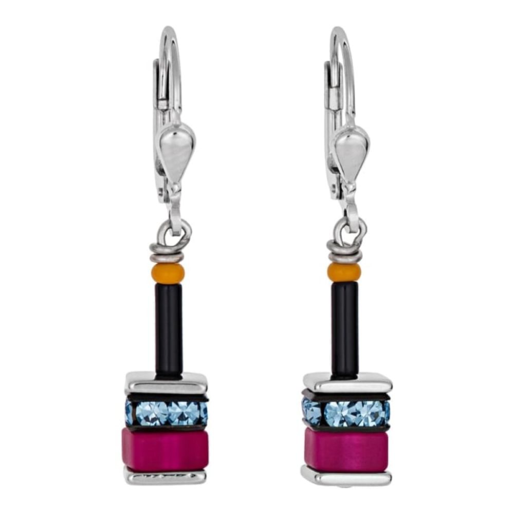 Ladies Multicolour Cube Earrings