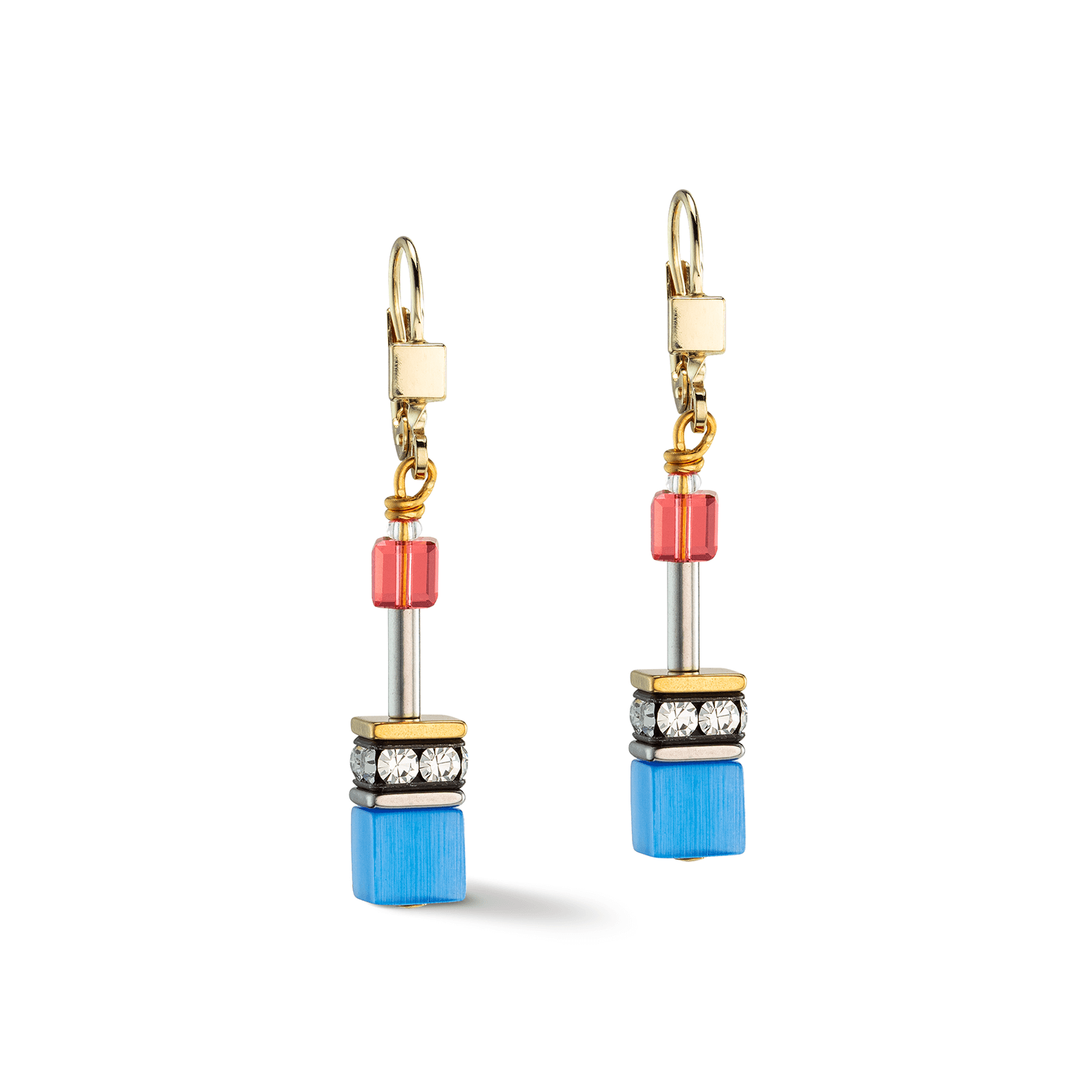 GeoCUBE Multicolour Classic Pierced Earrings
