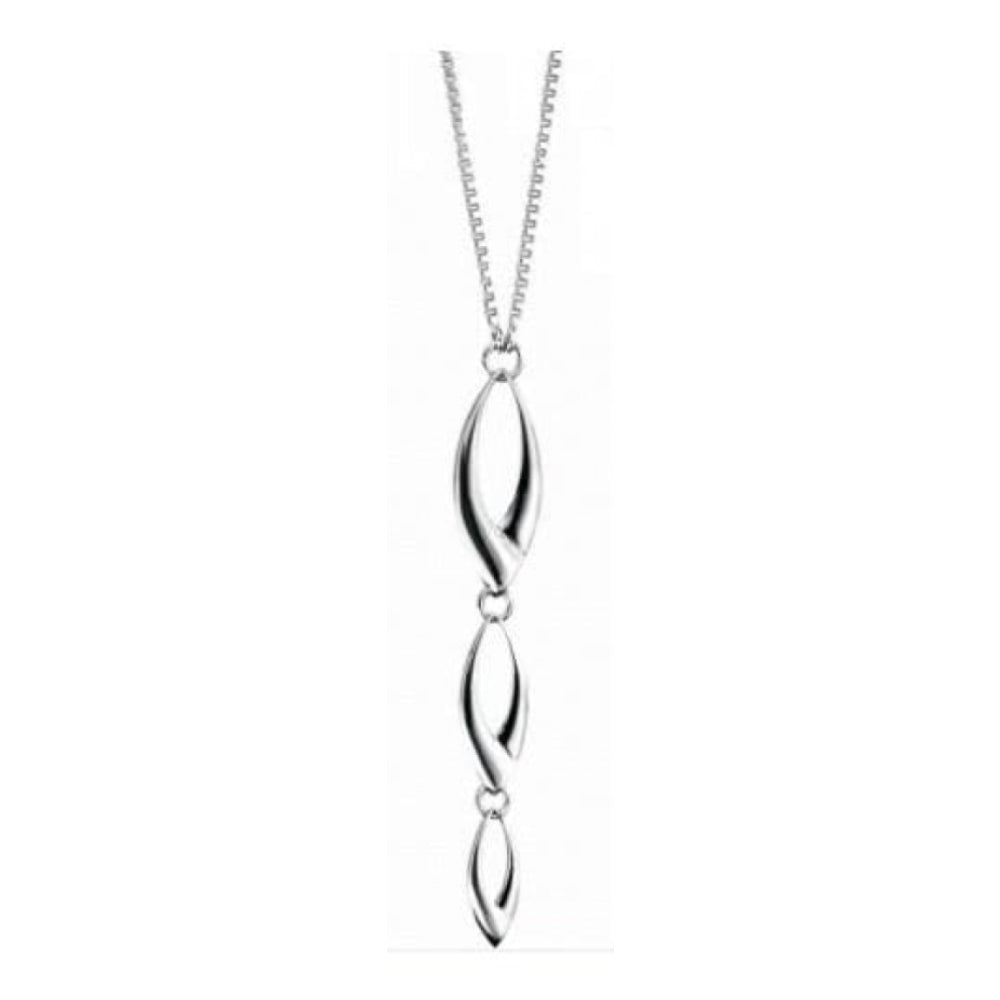 Ladies Sterling Silver Link Pendant Necklace