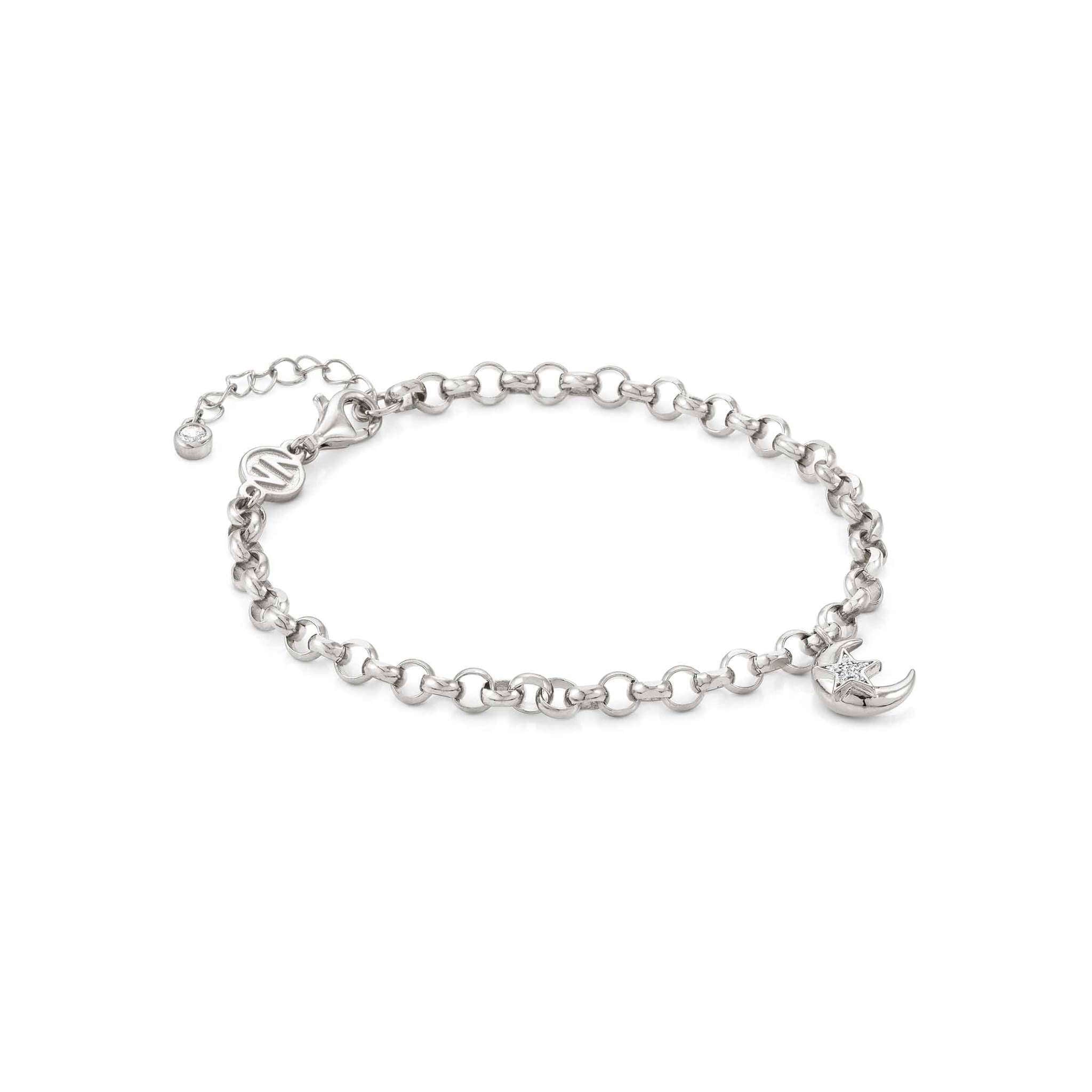 Sweetrock Romance Silver Moon CZ Bracelet
