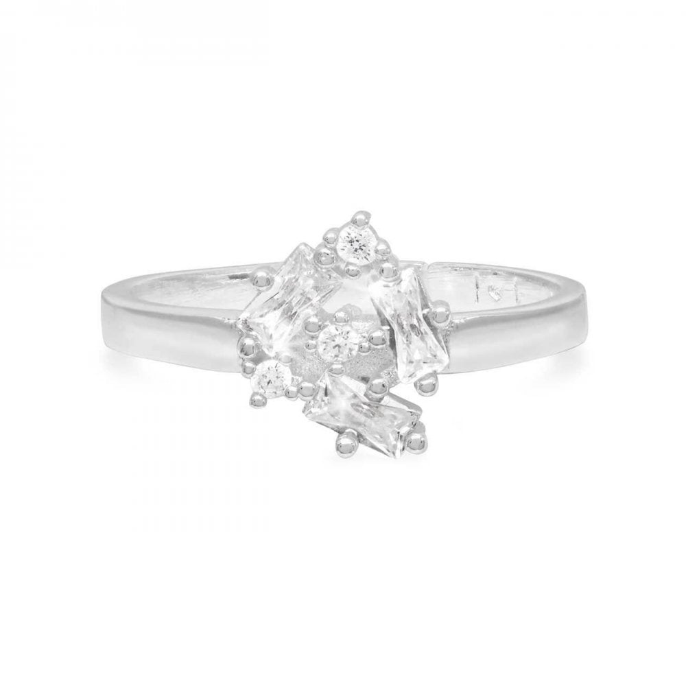 Be The Sparkle Baguette Crystal Cluster Ring M
