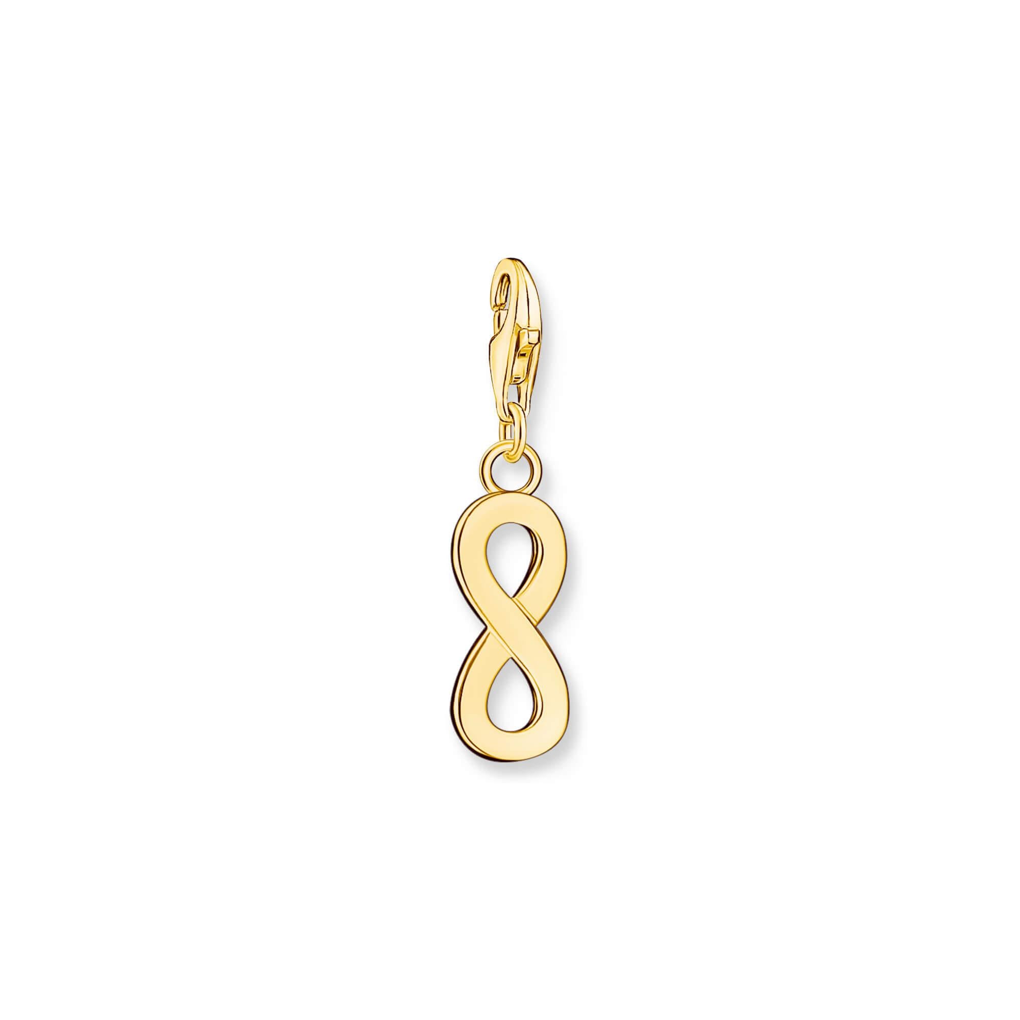 Gold Plated Infinity Charm Pendant
