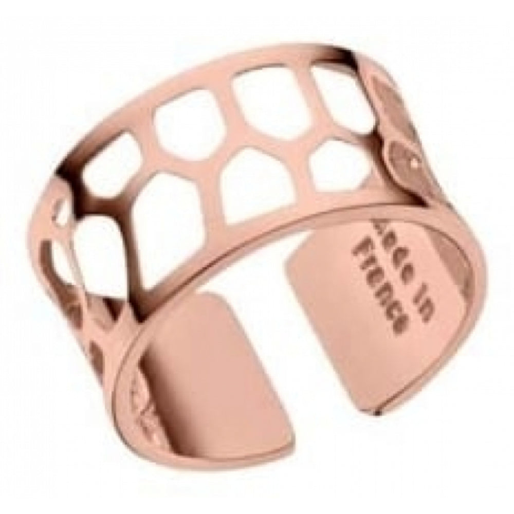 Brass & Rose Gold Plated Nid D'Abeille Ring