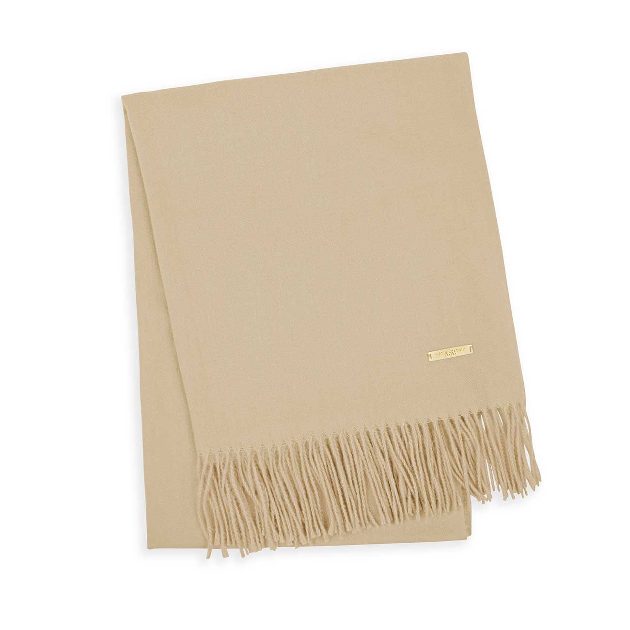 Thick Plain Scarf | Caramel