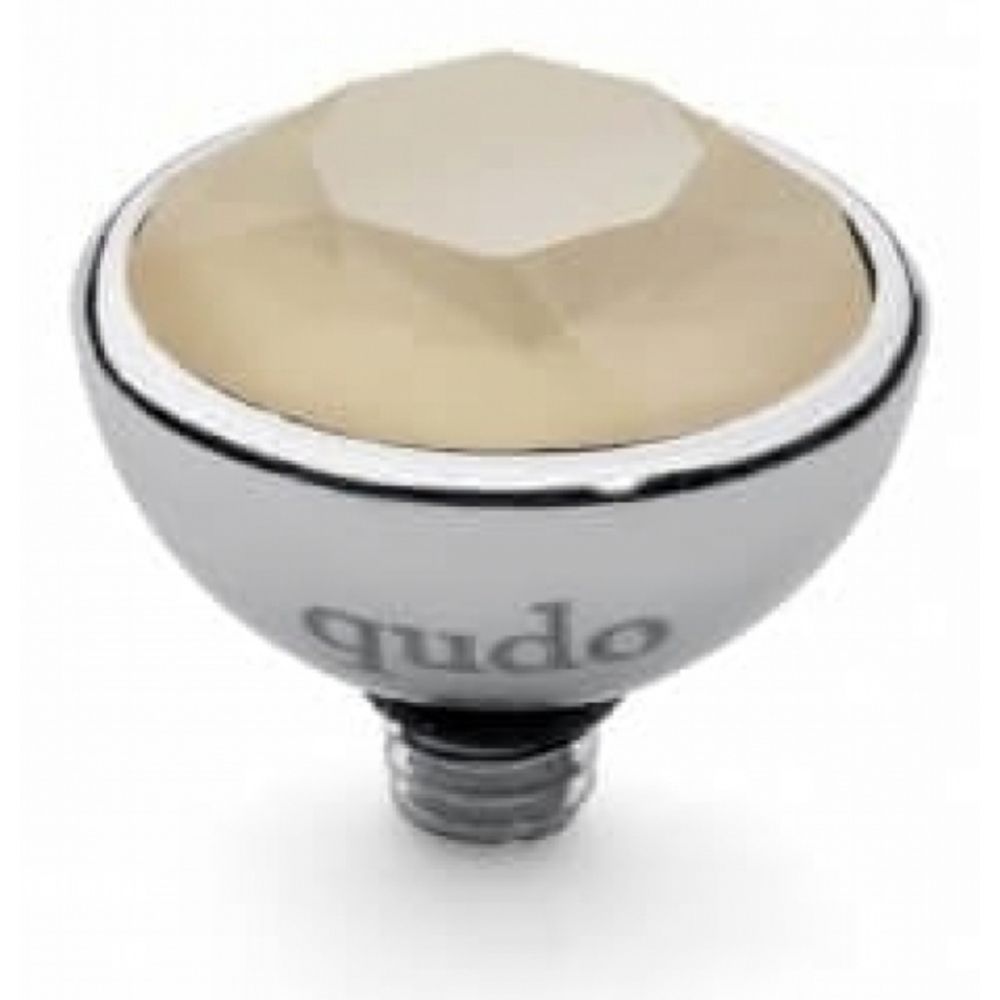 Famosa Ivory Cream Stainless Steel Bottone 10mm Ring Top