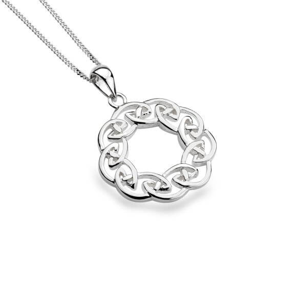 Celtic Circular Knotwork Pendant Necklace