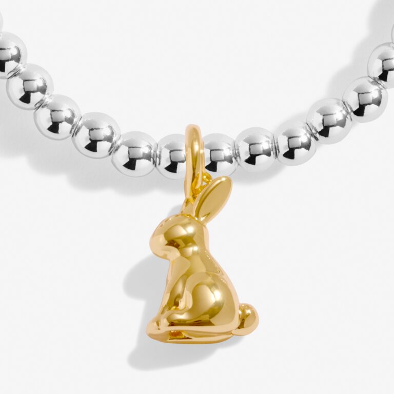 Kid's A Little 'Happy Easter' Silver & Gold Plated Bracelet