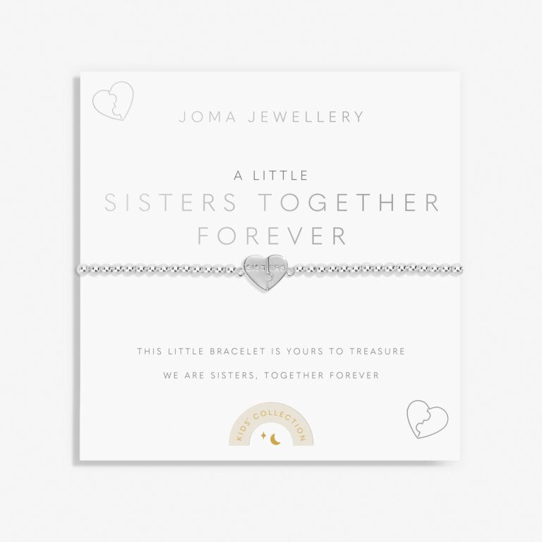 Kid's A Little 'Sisters Together Forever' Silver Plated Bracelet