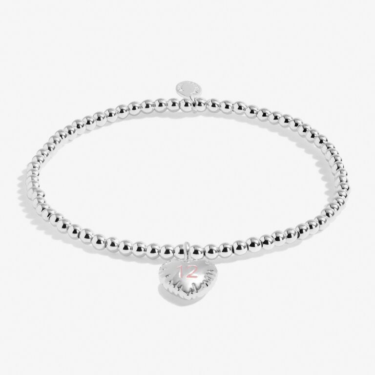 Kid's Confetti A Little '12th Birthday' Silver Plated Bracelet