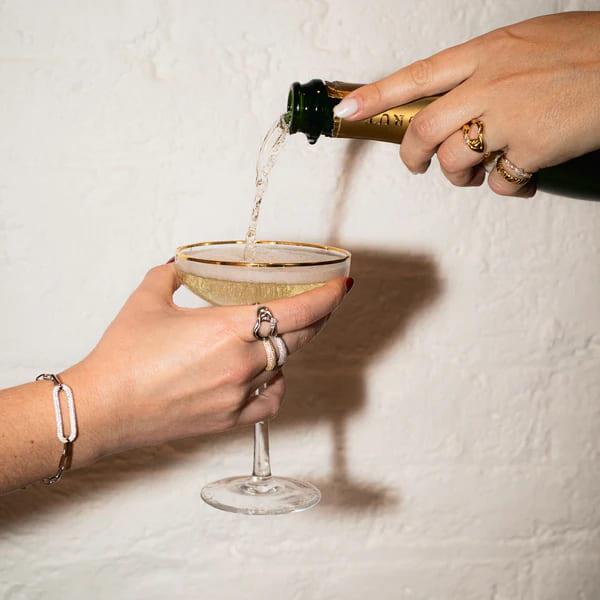 Silver Pave Dome Ring