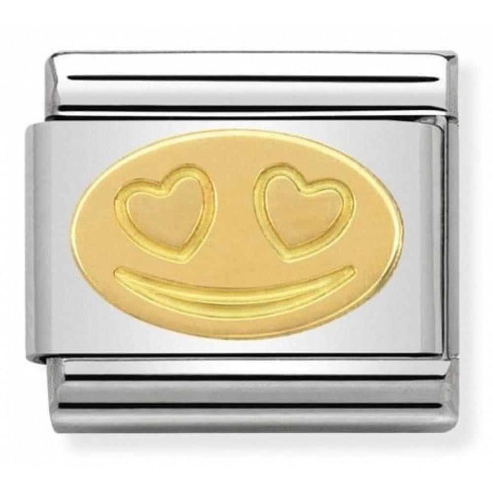 Classic In Love Smile In Stainless Steel & 18k Gold Charm