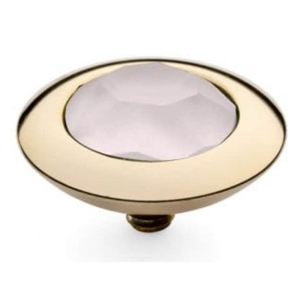 Famosa Gold 13mm Tondo Ring Top Powder Rose
