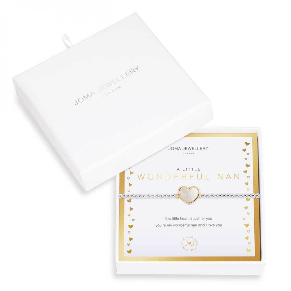 Beautifully Boxed A Littles |Wonderful Nan | Silver | Bracelet | 17.5cm Stretch