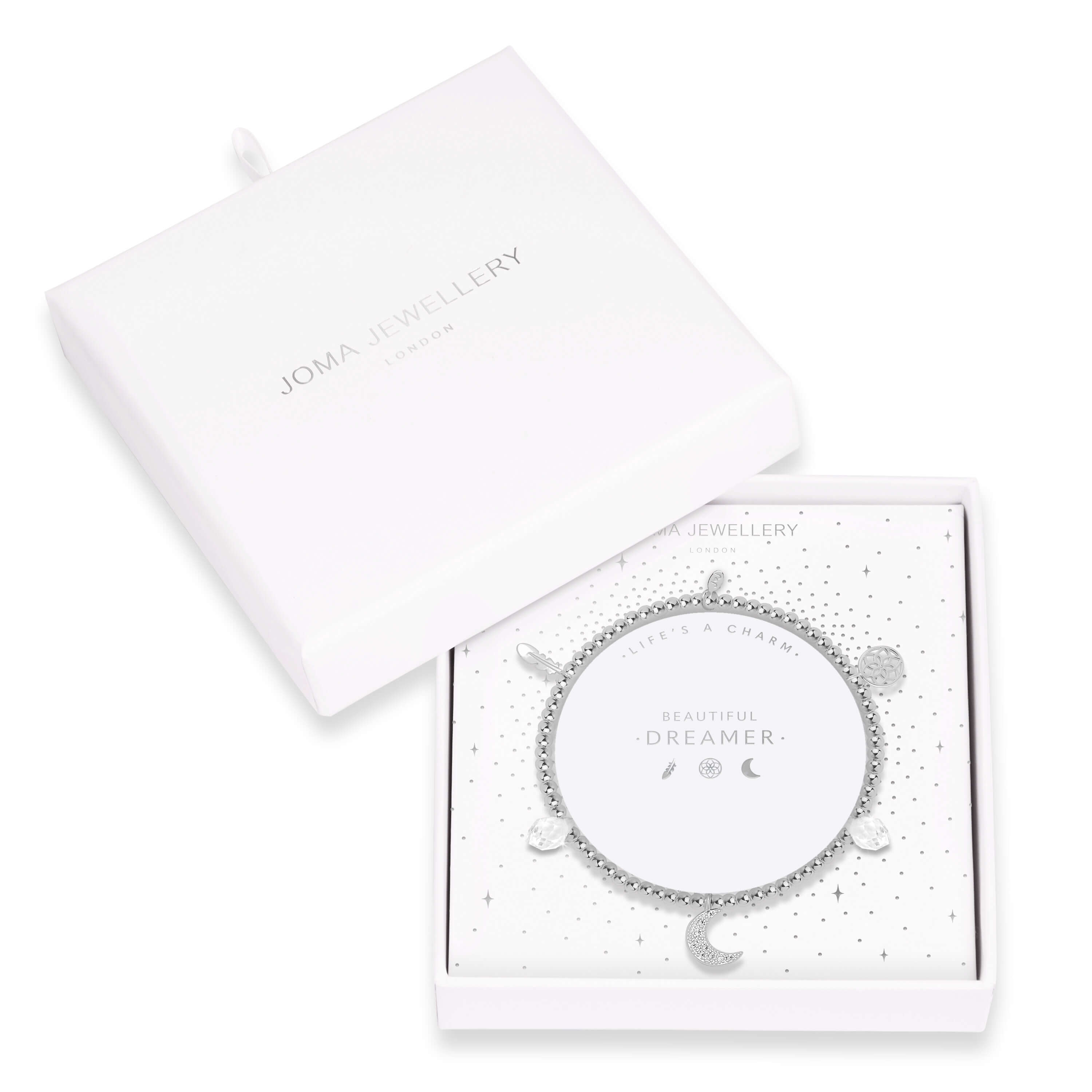 Lifes A Charm | Beautiful Dreamer | Silver | Charm Bracelet | 17.5cm Stretch