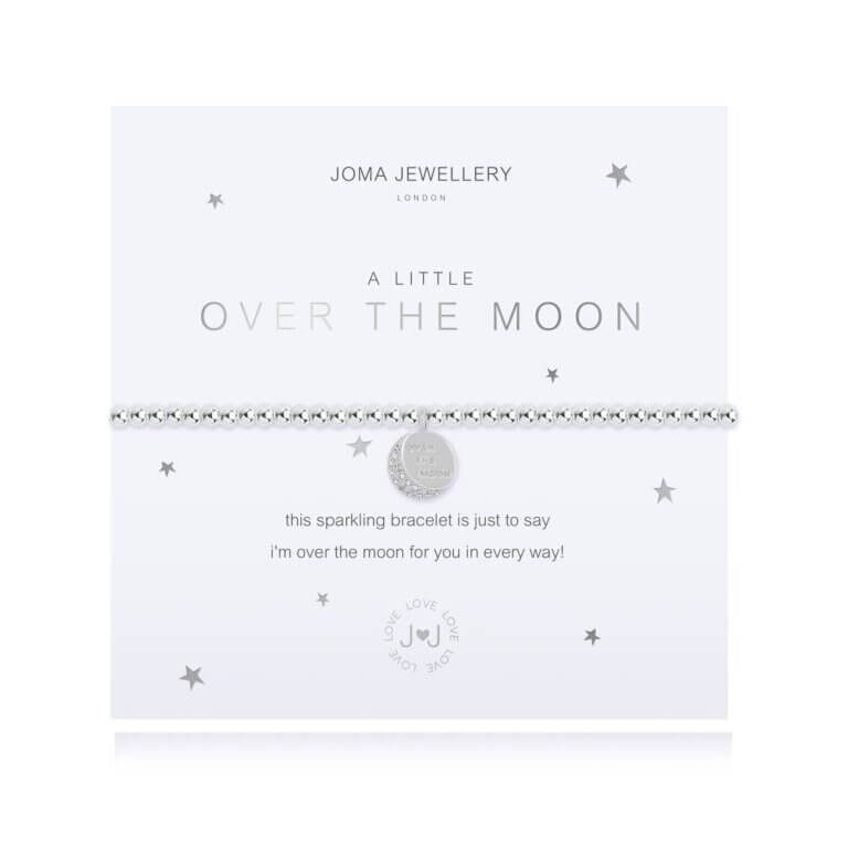 A Little | Over The Moon | Silver | Bracelet | 17.5cm Stretch