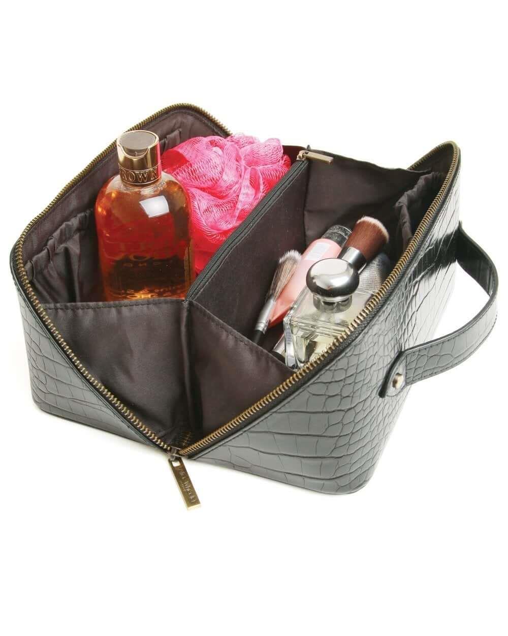 Train Beauty Case In Black Croc