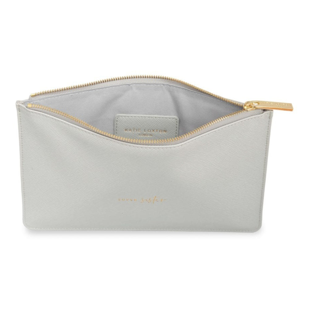 PERFECT POUCH - SUPER SISTER - Pale Grey - 16x24cm