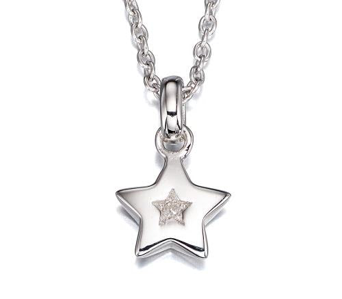 Kirsty - Diamond Star Pendant & Chain Baby Necklace