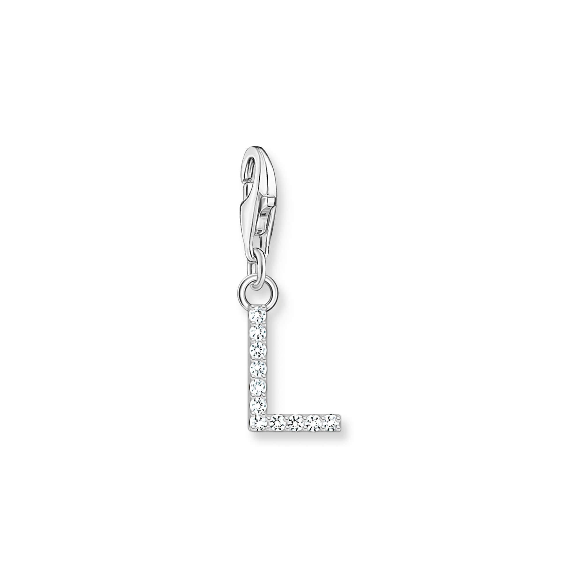 Sparkling letter L Charm Pendant