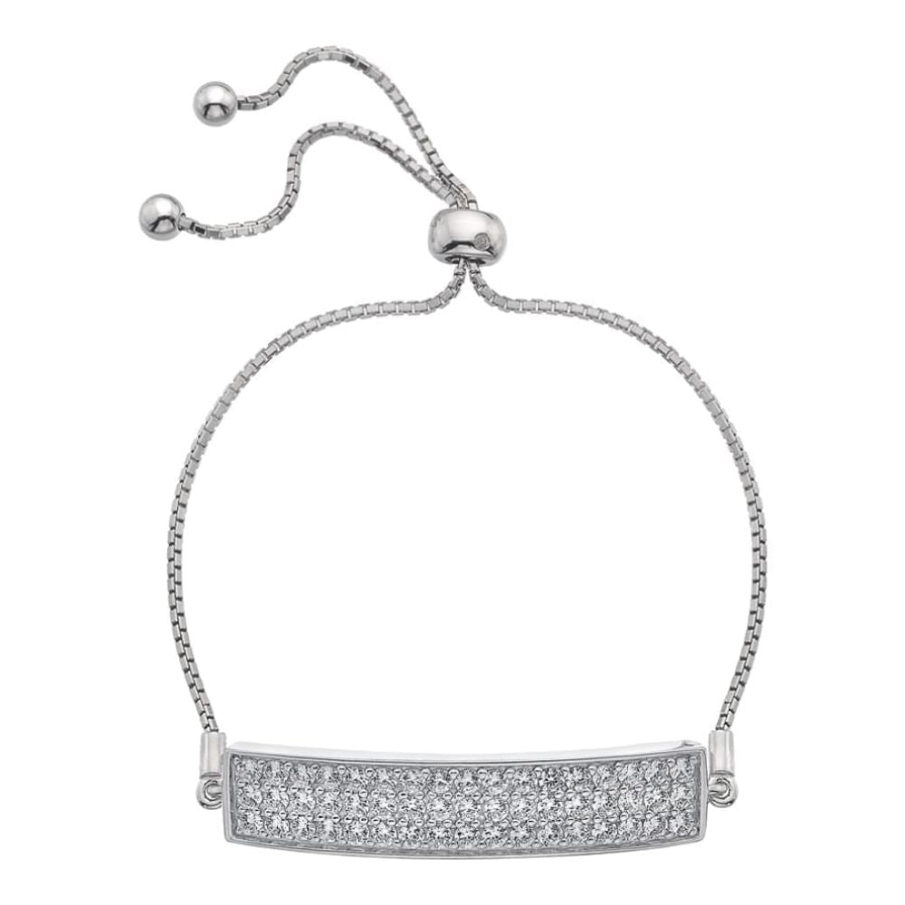 Crystal Triple Row Bracelet - Clear