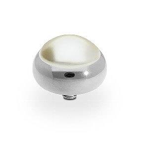 SESTO (S/P) 10mm Cream Pearl Ring Top