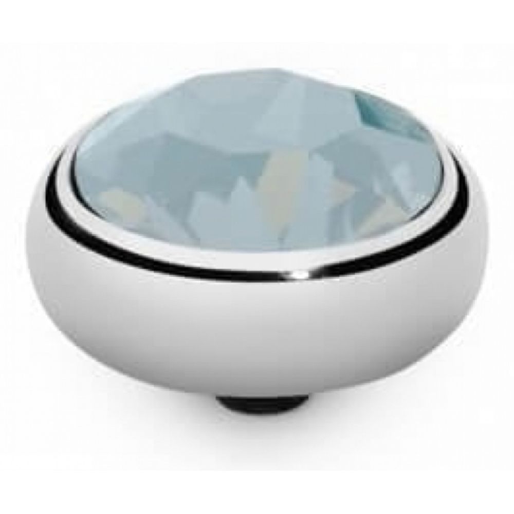 Famosa White Opal Stainless Steel Sesto 10mm Ring Top