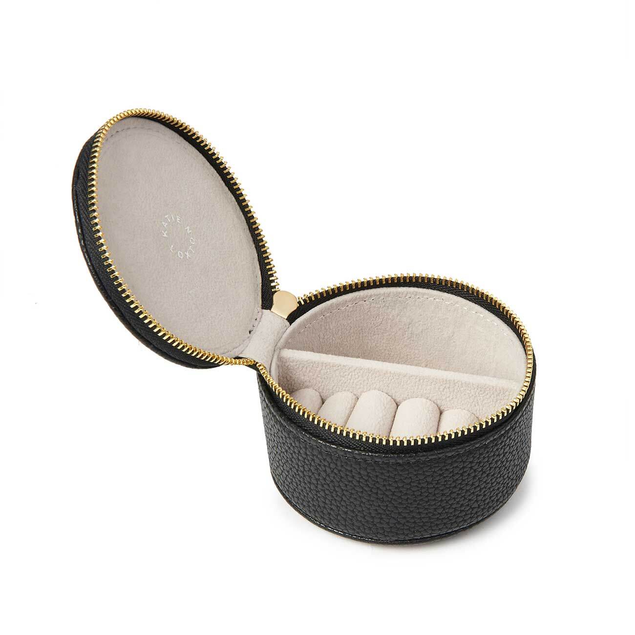 Tassel Small Circle Jewellery Box | Shine | Black