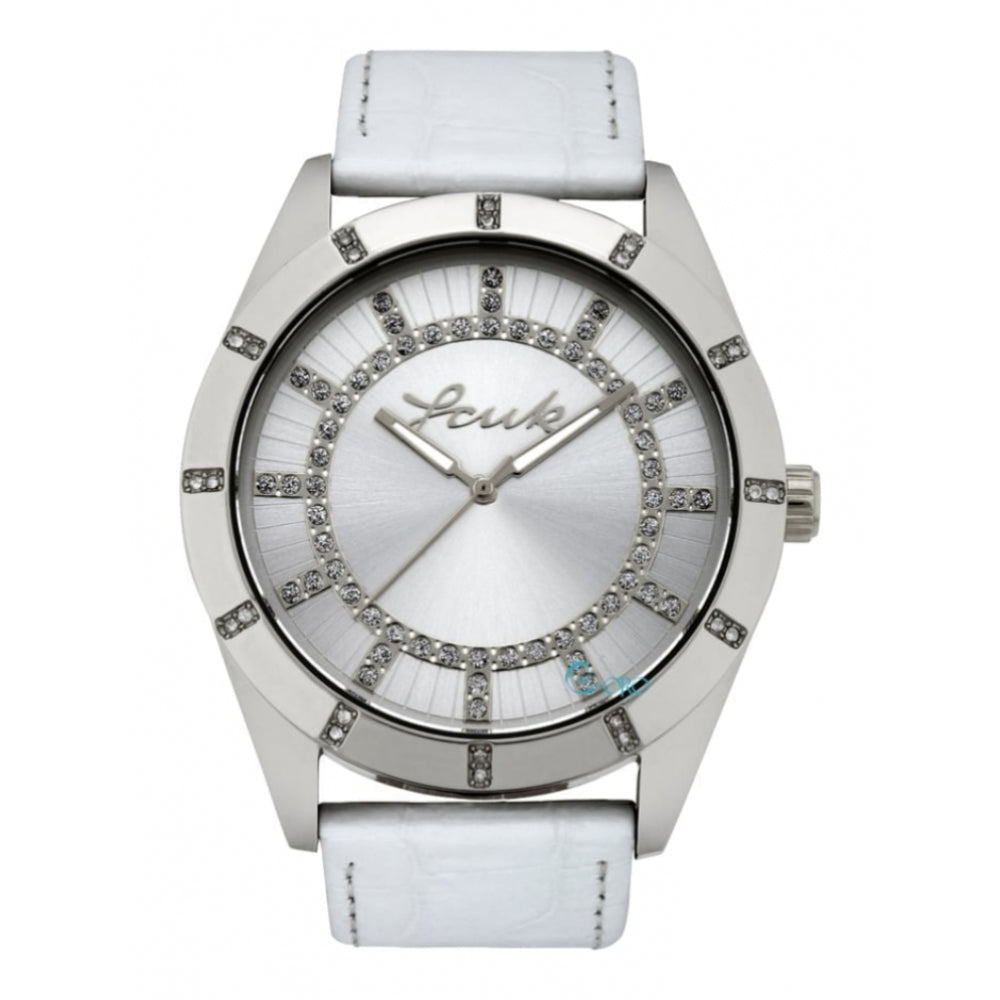 Ladies Quartz Wristwatch With Stone Set Bezel And Dial