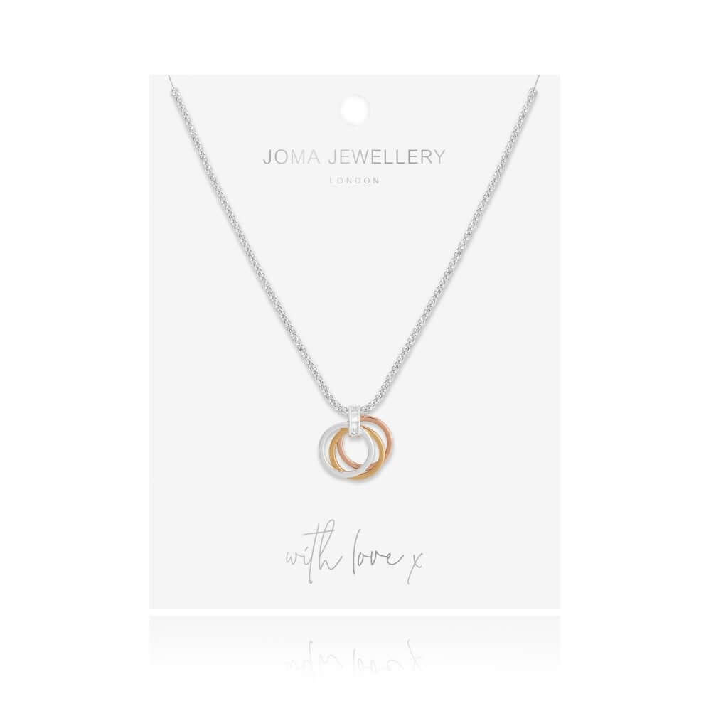Florence Loop Necklace Silver Rose Gold Necklace