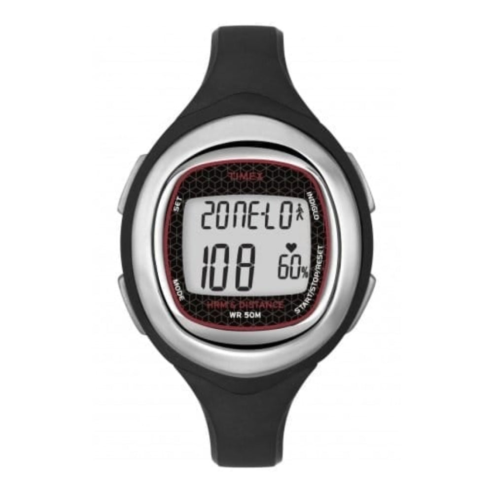 Unisex Health Touch Plus Black Rubber Digital Watch