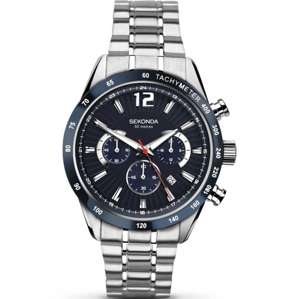 Gent's Stainless Steel Chronograph Watch